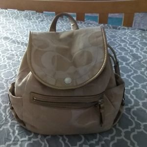 Authentic Coach backpack/Wallet Fabric Style